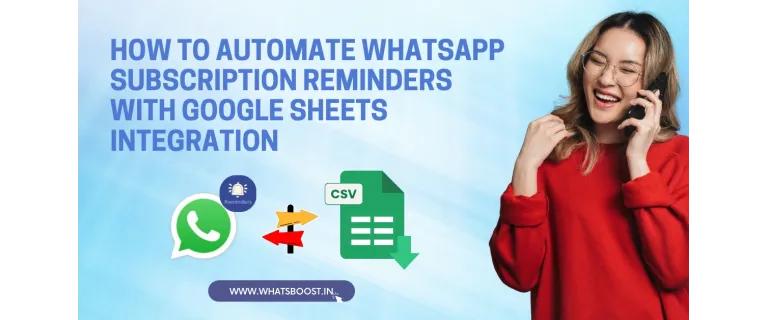 Recordatoris de subscripció a WhatsApp automatitzats amb Google Sheets: més temps i retenció