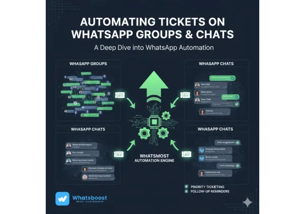 Automatitza els tiquets en grups i xats de WhatsApp i optimitza el teu servei al client