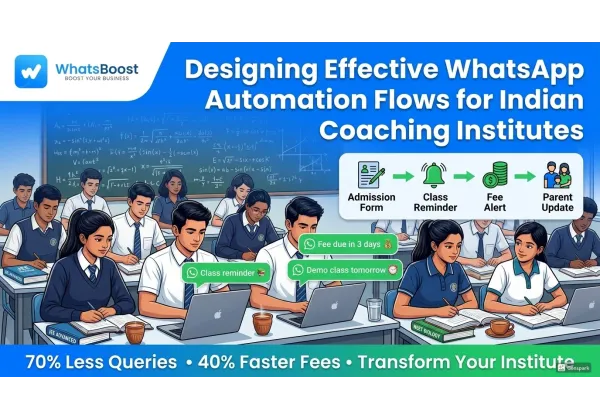 Com dissenyar fluxos d’automatització de WhatsApp que transformen els centres de formació índies
