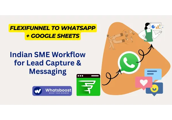 Captura de leads instantània i seguiment automàtic per a PME indíes amb FlexiFunnel, WhatsApp i Google Sheets
