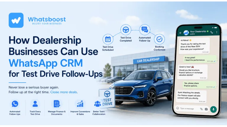 How Dealerships Use WhatsApp CRM for Test Drive Follow-Ups