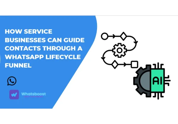 Com dirigir els contactes pel funnel de vida útil de WhatsApp per a empreses de serveis