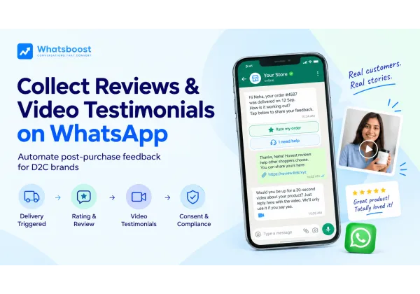 Com automatitzar ressenyes i vídeos de clients per WhatsApp després de l'entrega