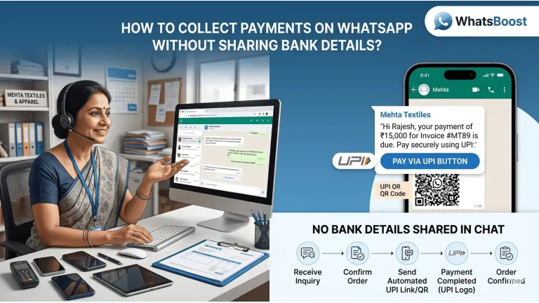 Secure Payment Collection on WhatsApp Without Sharing Bank Details