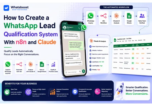 Cómo crear un sistema de cualificación de leads en WhatsApp con n8n y Claude