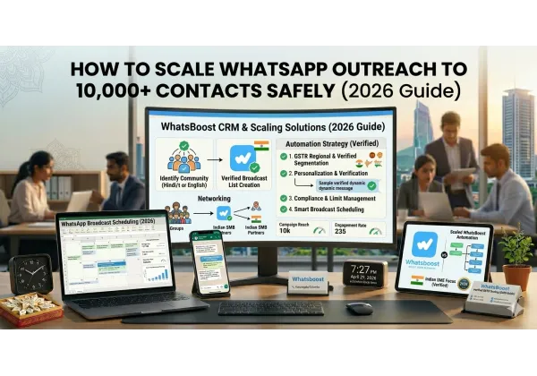 Escala tu alcance en WhatsApp a más de 10,000 contactos de manera segura (Guía 2026)