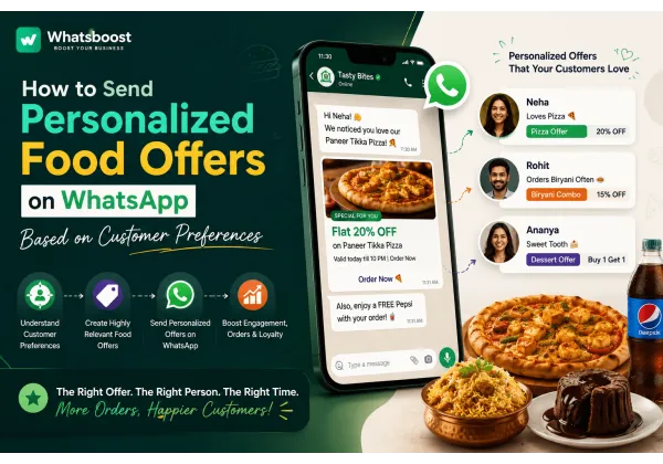Send Personalised Food Offers on WhatsApp Based on Customer Preferences