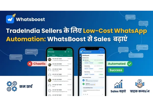 Automatització de WhatsApp a baix cost per venedors de TradeIndia: escalabilitat sense CRM