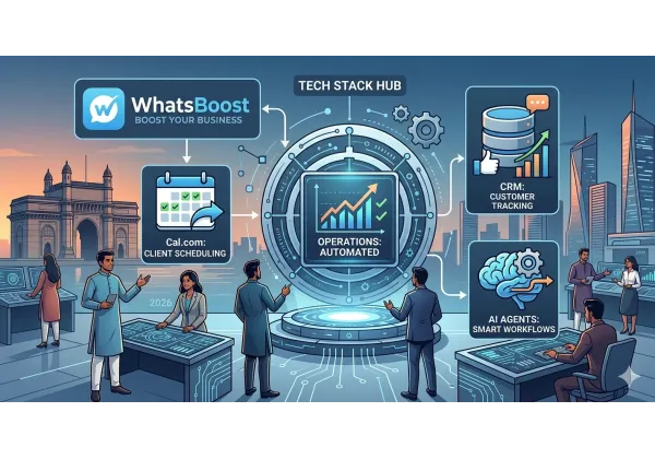 El Stack Tecnológico Moderno: Cal.com, WhatsApp, CRM y Agentes IA