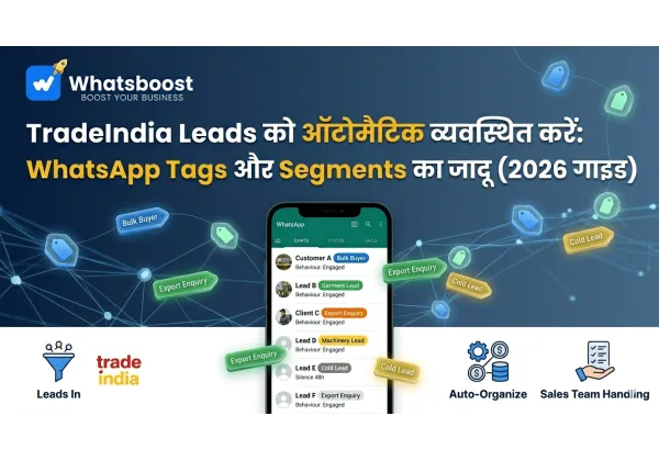 Automatització de leads TradeIndia: Guia completa d’etiquetes i segments a WhatsApp