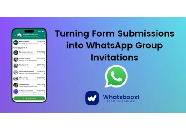 De formulari a grup: automatitza les invitacions de WhatsApp en un clic