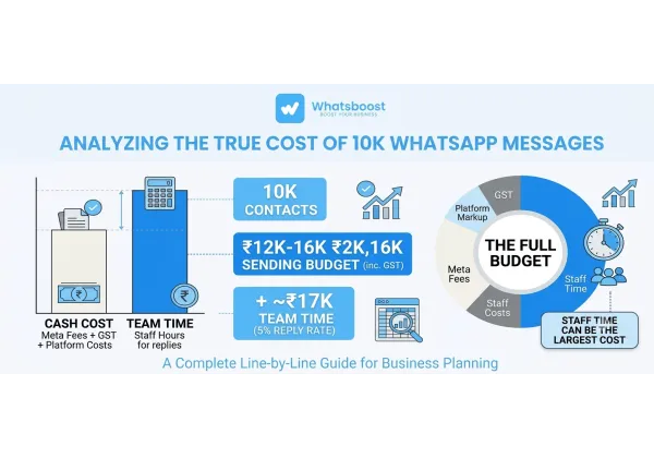 Quant costa una campanya de WhatsApp per a 10.000 contactes a Catalunya el 2026?