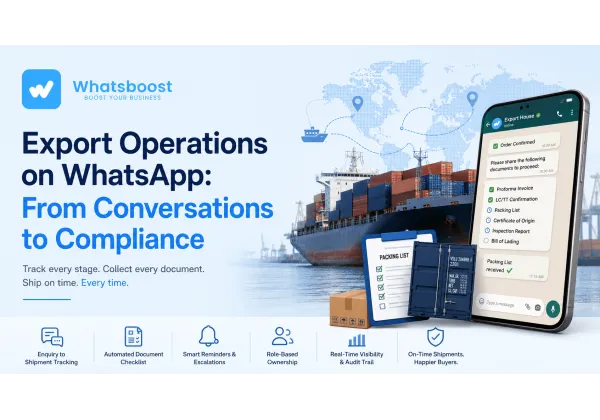 WhatsApp CRM for Export Houses: From Enquiry to Document Follow-Up