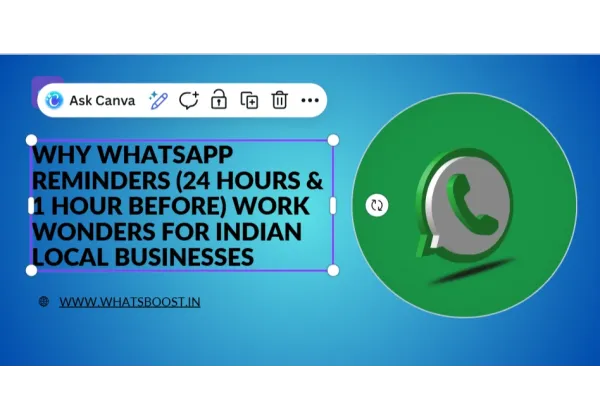 Recordatoris de WhatsApp a 24h i 1h: la clau del èxit per als negocis locals indios