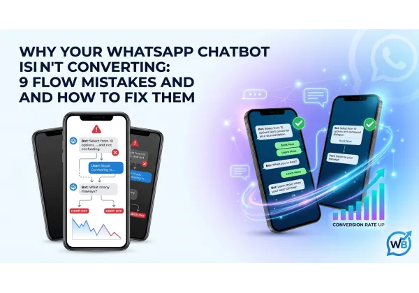Pourquoi votre chatbot WhatsApp ne convertit pas : 9 erreurs de flux à corriger