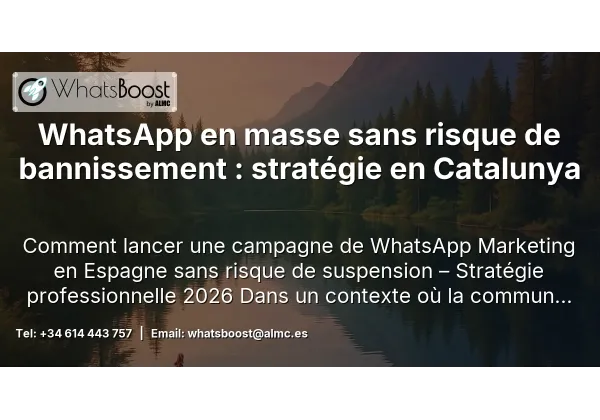 WhatsApp en masse sans risque de bannissement : stratégie en Catalunya
