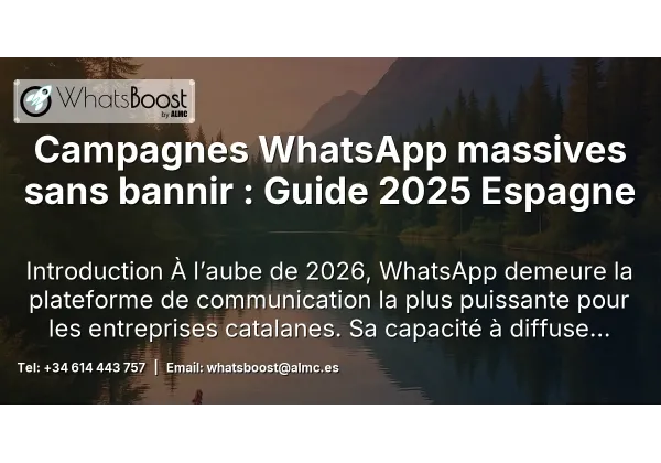 Campagnes WhatsApp massives sans bannir : Guide 2025 Espagne