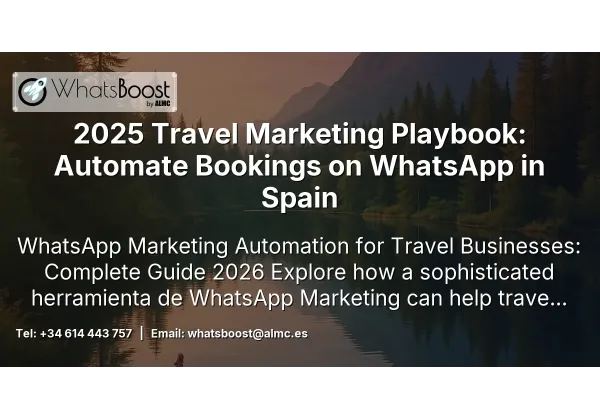 2025 Travel Marketing Playbook: Automate Bookings on WhatsApp in Spain