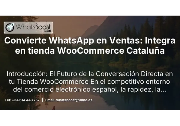 Convierte WhatsApp en Ventas: Integra en tienda WooCommerce Cataluña