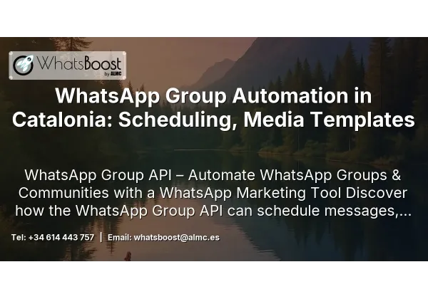 WhatsApp Group Automation in Catalonia: Scheduling, Media Templates