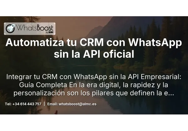 Automatiza tu CRM con WhatsApp sin la API oficial