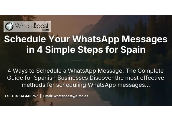 Schedule Your WhatsApp Messages in 4 Simple Steps for Spain