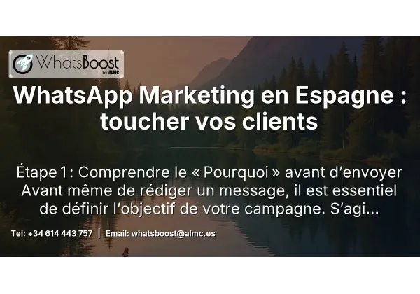 WhatsApp Marketing en Espagne : toucher vos clients
