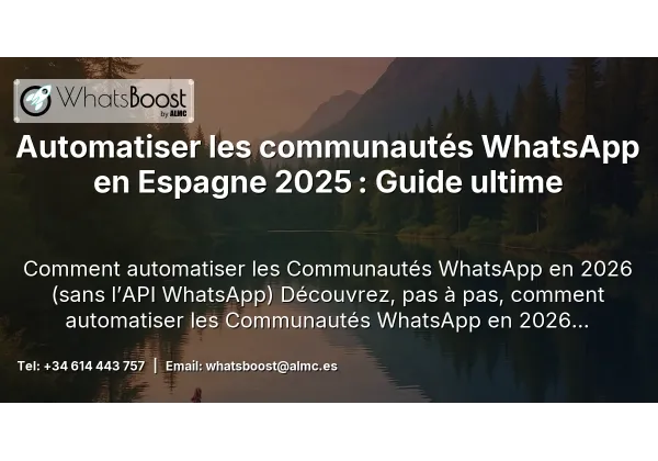 Automatiser les communautés WhatsApp en Espagne 2025 : Guide ultime