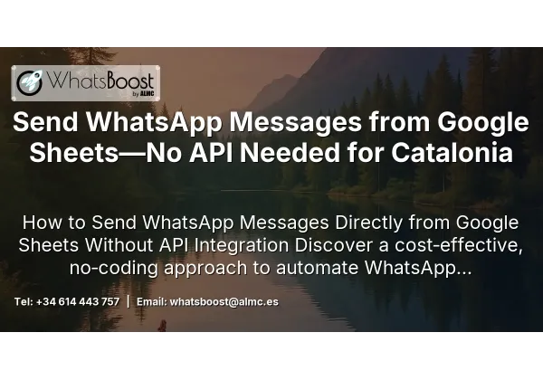 Send WhatsApp Messages from Google Sheets—No API Needed for Catalonia