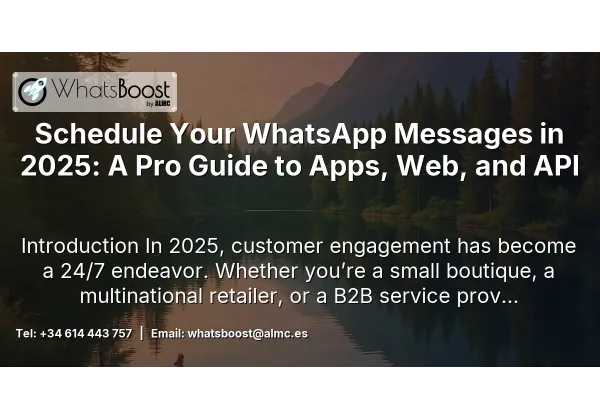 Schedule Your WhatsApp Messages in 2025: A Pro Guide to Apps, Web, and API