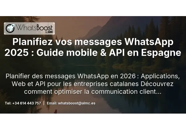 Planifiez vos messages WhatsApp 2025 : Guide mobile & API en Espagne