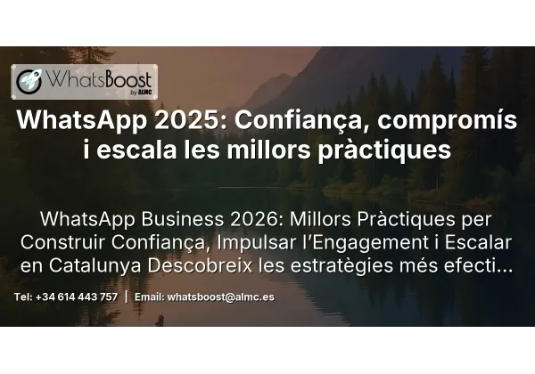WhatsApp 2025: Confiança, compromís i escala les millors pràctiques