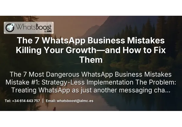 The 7 WhatsApp Business Mistakes Killing Your Growth—and How to Fix Them