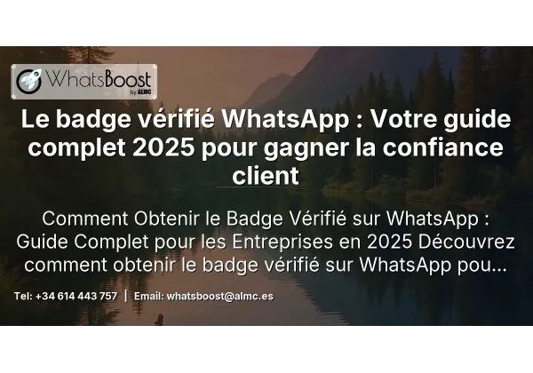 Le badge vérifié WhatsApp : Votre guide complet 2025 pour gagner la confiance client