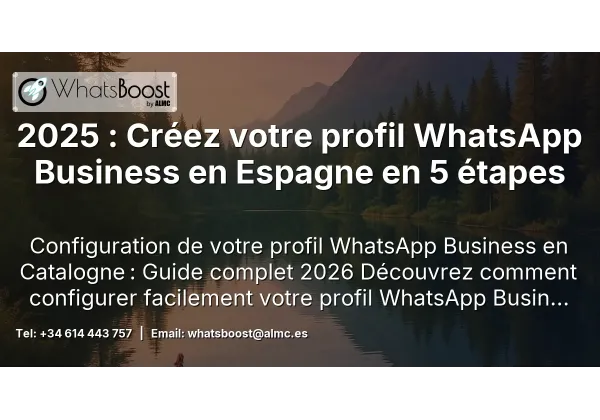 2025 : Créez votre profil WhatsApp Business en Espagne en 5 étapes