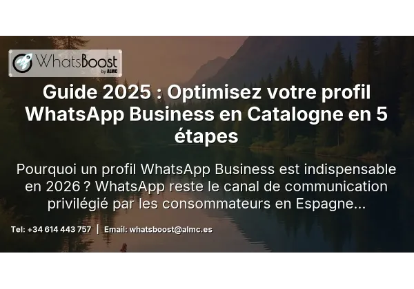 Guide 2025 : Optimisez votre profil WhatsApp Business en Catalogne en 5 étapes