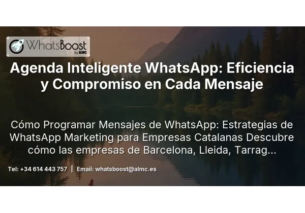 Agenda Inteligente WhatsApp: Eficiencia y Compromiso en Cada Mensaje