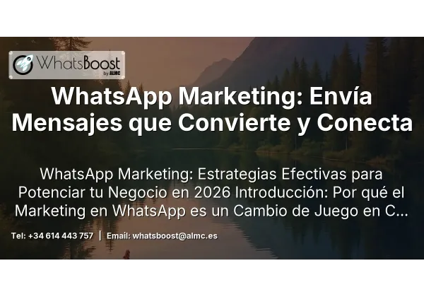 WhatsApp Marketing: Envía Mensajes que Convierte y Conecta