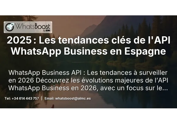 2025 : Les tendances clés de l'API WhatsApp Business en Espagne