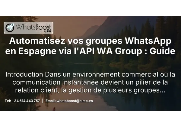 Automatisez vos groupes WhatsApp en Espagne via l'API WA Group : Guide