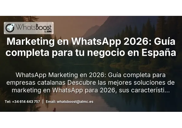Marketing en WhatsApp 2026: Guía completa para tu negocio en España