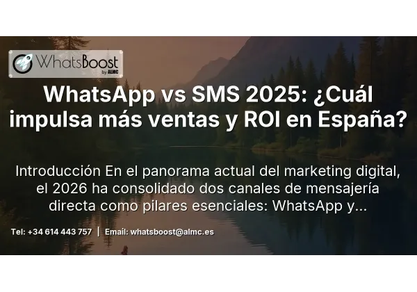 WhatsApp vs SMS 2025: ¿Cuál impulsa más ventas y ROI en España?