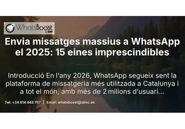 Envia missatges massius a WhatsApp el 2025: 15 eines imprescindibles