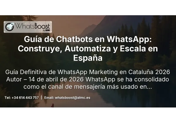 Guía de Chatbots en WhatsApp: Construye, Automatiza y Escala en España