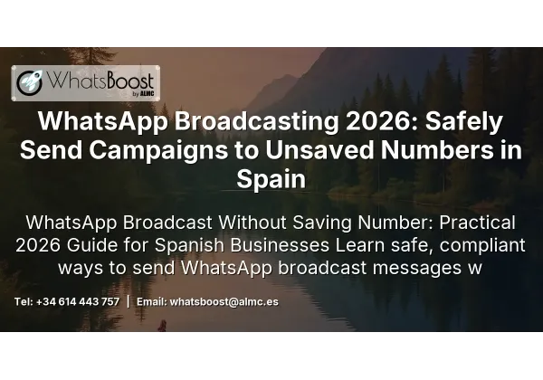 WhatsApp Broadcasting 2026: Safely Send Campaigns to Unsaved Numbers in Spain