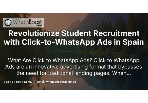 Revolutionize Student Recruitment with Click‑to‑WhatsApp Ads in Spain