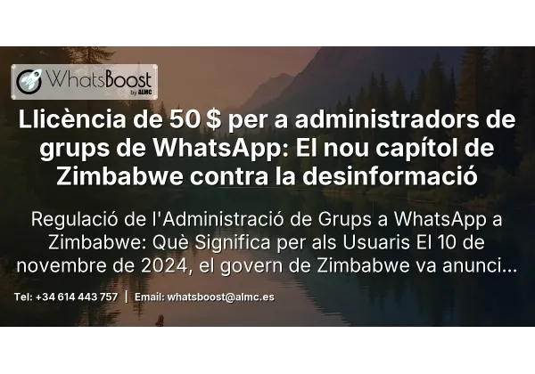 Llicència de 50 $ per a administradors de grups de WhatsApp: El nou capítol de Zimbabwe contra la desinformació