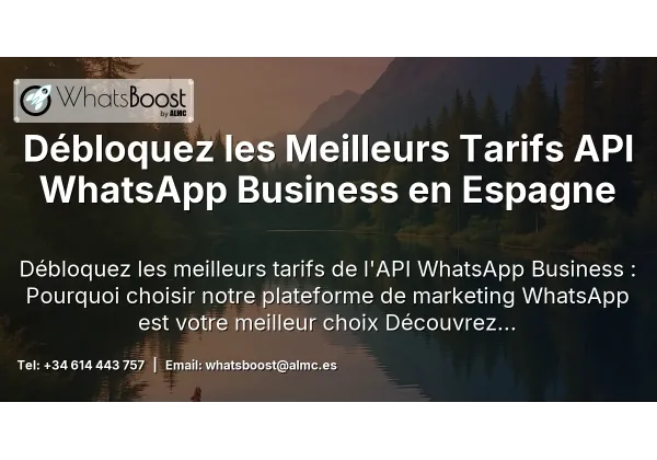 Débloquez les Meilleurs Tarifs API WhatsApp Business en Espagne