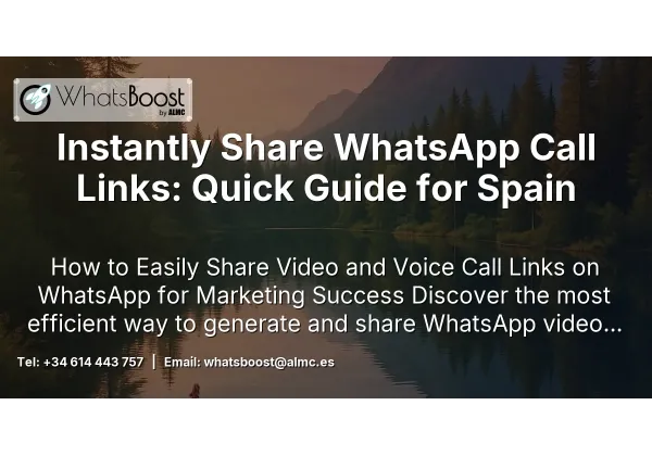 Instantly Share WhatsApp Call Links: Quick Guide for Spain