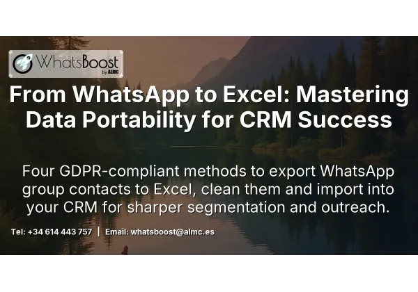 From WhatsApp to Excel: Mastering Data Portability for CRM Success